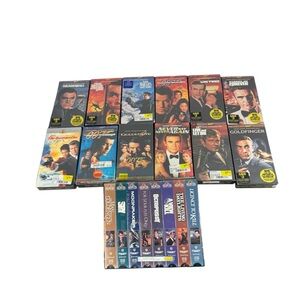NEW Sealed JAMES BOND 007 VHS Lot of 20 Collector's Set & Individual Tapes Vol 2